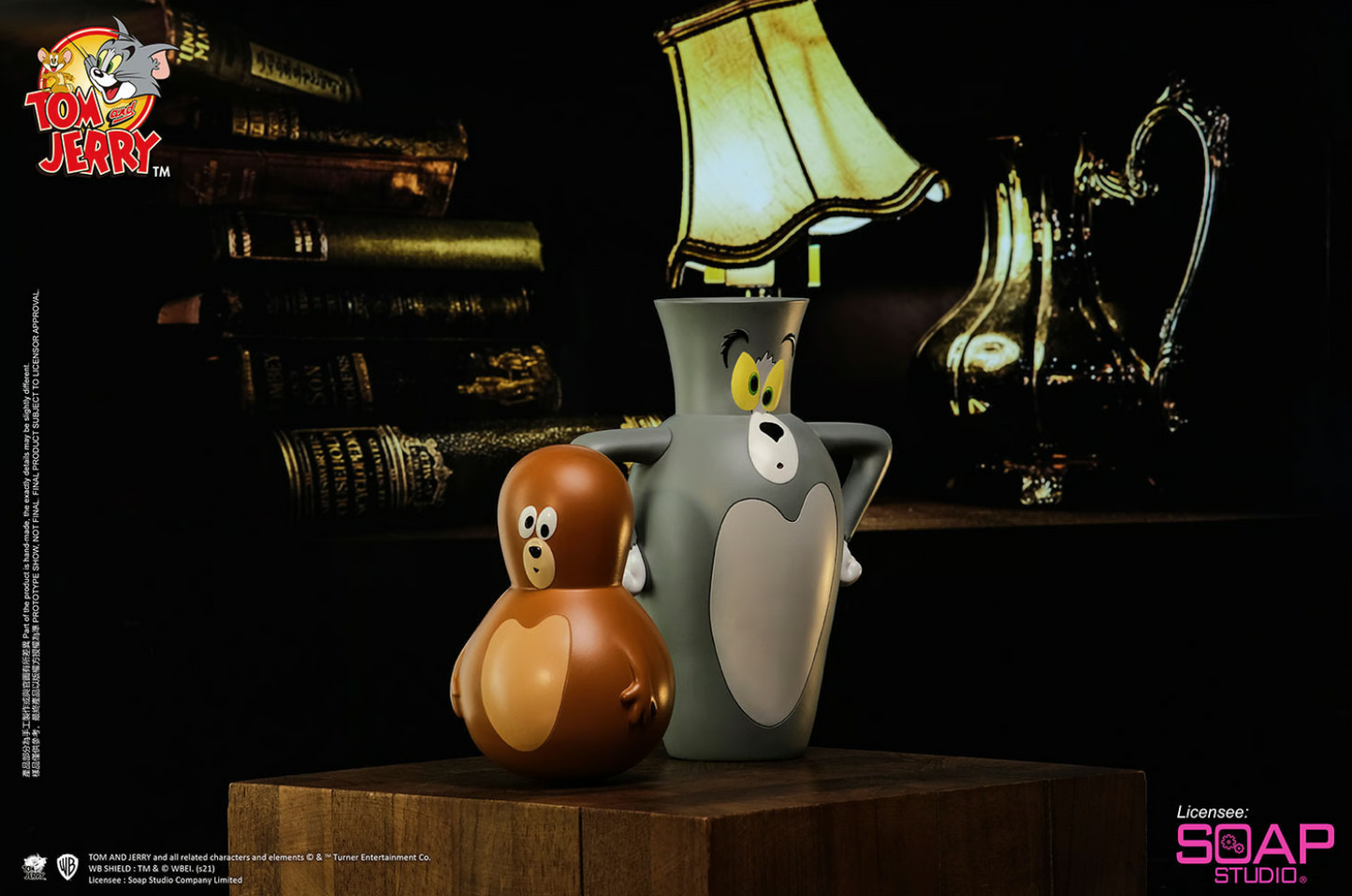 Soap Studio Tom and Jerry Vase Tom and Roly-Poly Jerry Collectible Set