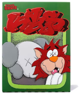 KAWS Monsters Cereal Limited Edition in Acrylic Case 4x Lot (Not Fit For Human Consumption)