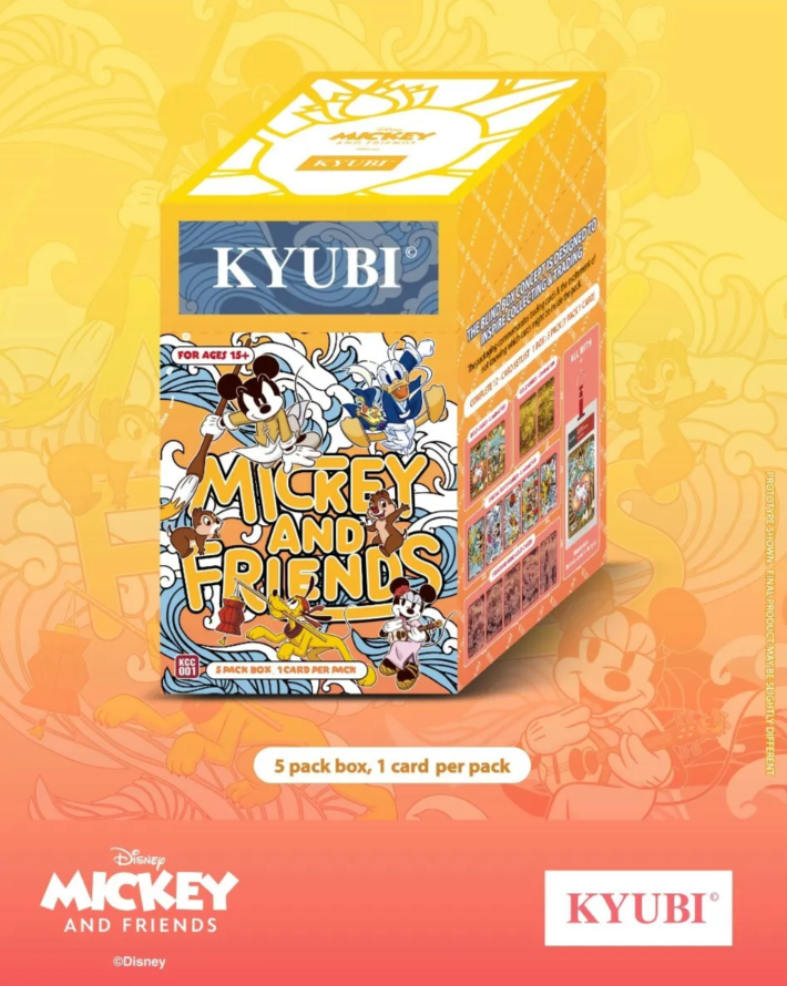 KYUBI Card Charm Series 1 - Mickey And Friends (5 Pack Box)