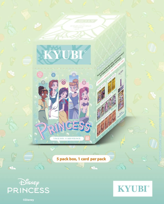 KYUBI Card Charm Series 2-Disney Princess (5 Pack Box)