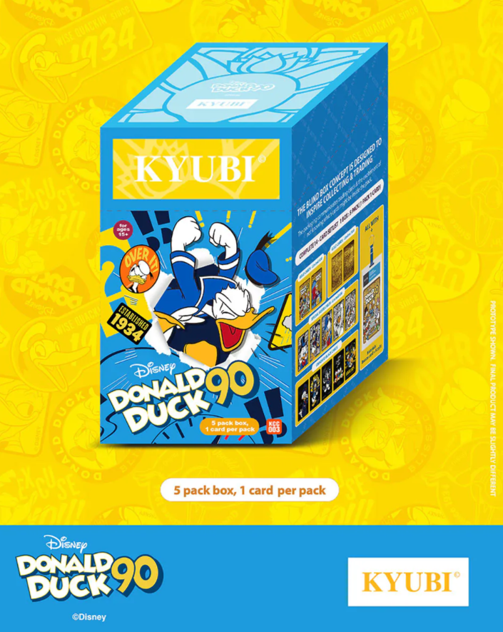 KYUBI Card Charm Series 3 -Donald Duck (5 Pack Box)