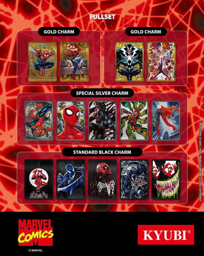 KYUBI Charm Collection Series 5 - The Amazing Spider-man (5 Pack Box)