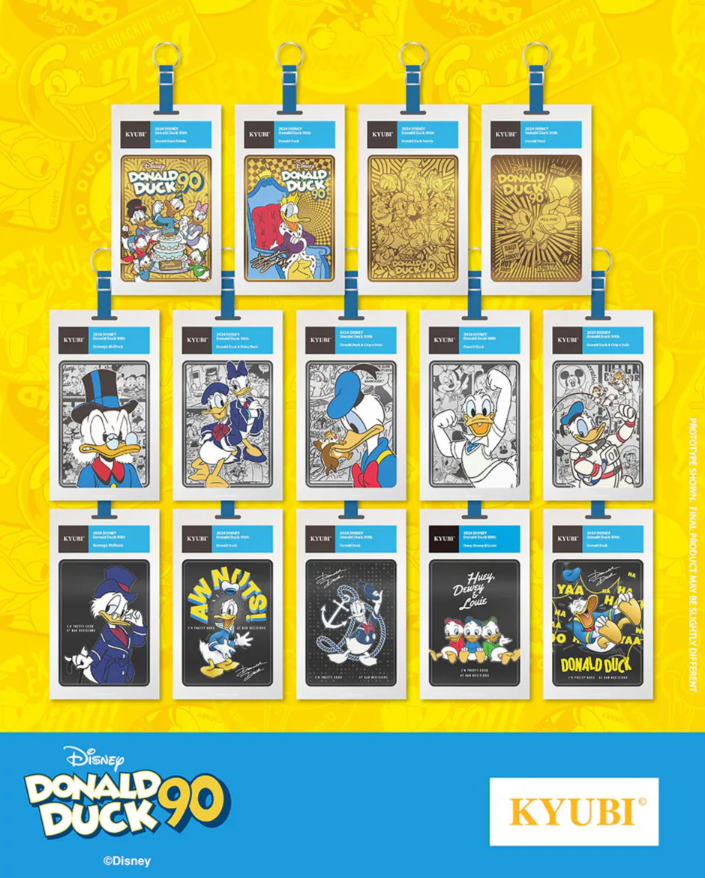 KYUBI Card Charm Series 3 -Donald Duck (5 Pack Box)