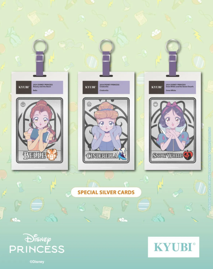 KYUBI Card Charm Series 2-Disney Princess (5 Pack Box)