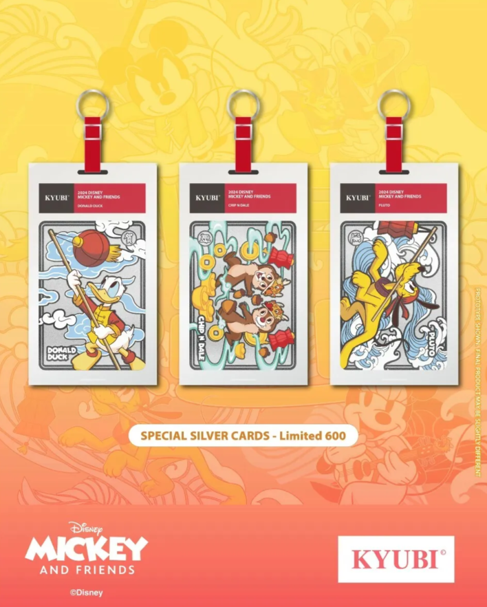 KYUBI Card Charm Series 1 - Mickey And Friends (5 Pack Box)