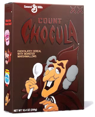 KAWS Monsters Cereal Limited Edition in Acrylic Case 4x Lot (Not Fit For Human Consumption)